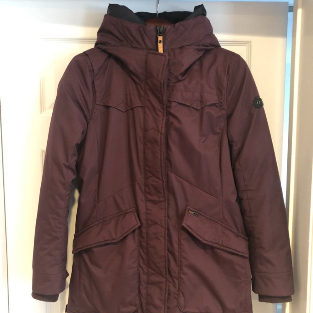 Khujo Women's Maroon Parka, Small